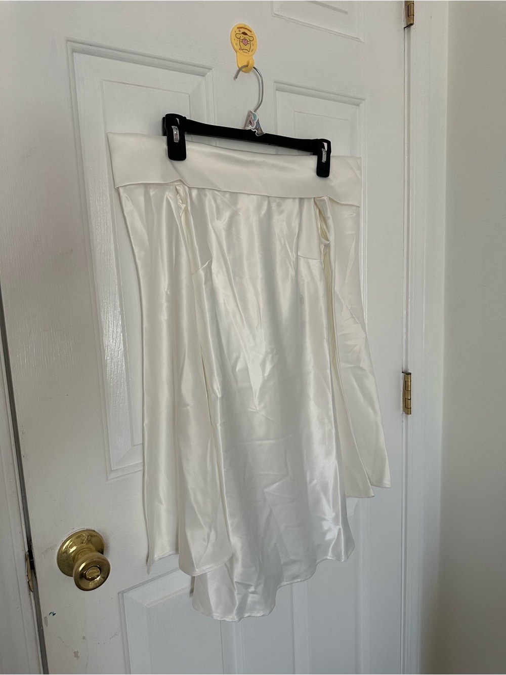 NWT Peppermayo Ivory Satin Long Sleeve Dress